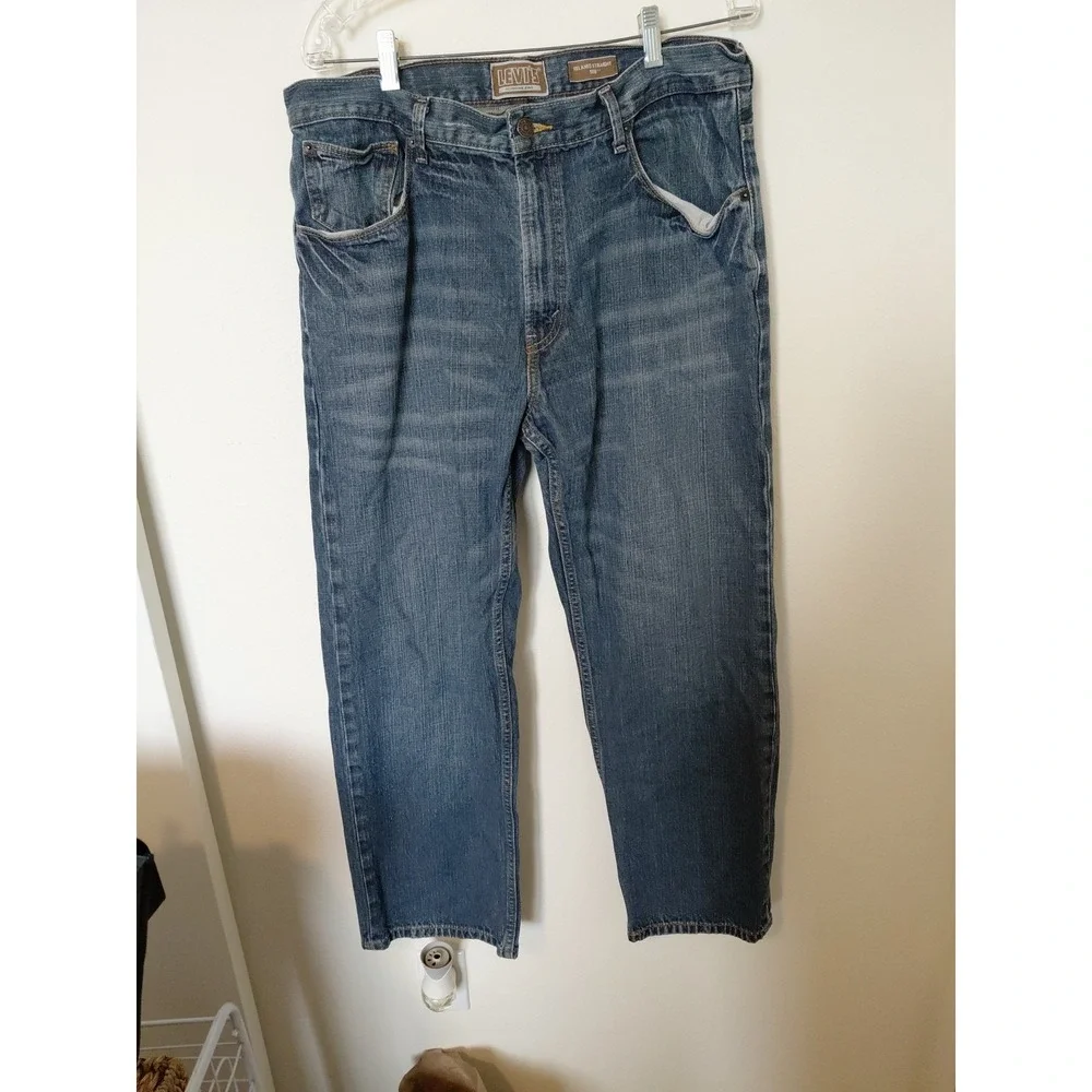 Vintage‎ 00s Levi's 559 Straight Relaxed Wide Leg Blue Jeans Men's Size 36x30